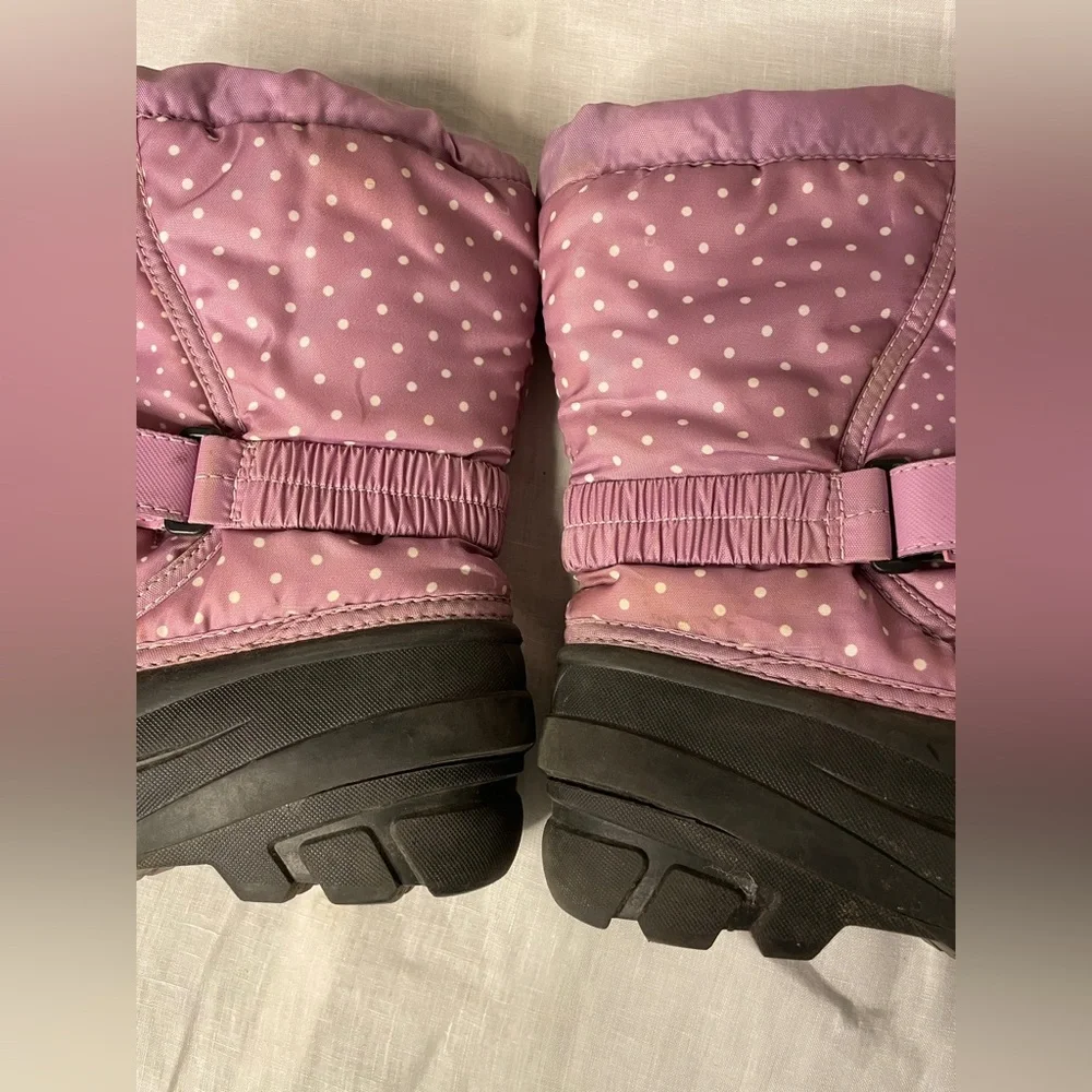 Sorel Girl's Flurry Winter Snow Ski Waterproof Insulated Boots Sz 1 Kids